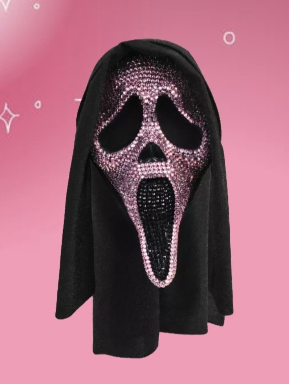 Ghost Face Scream Pink Bling Full Mask